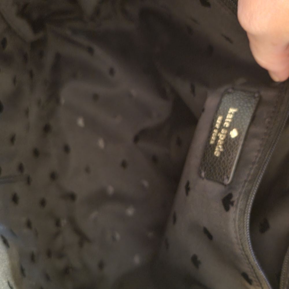 Kate Spade Patterson Drive Quilted Dome Satchel In Black. With Crossbody. - Picture 7 of 7